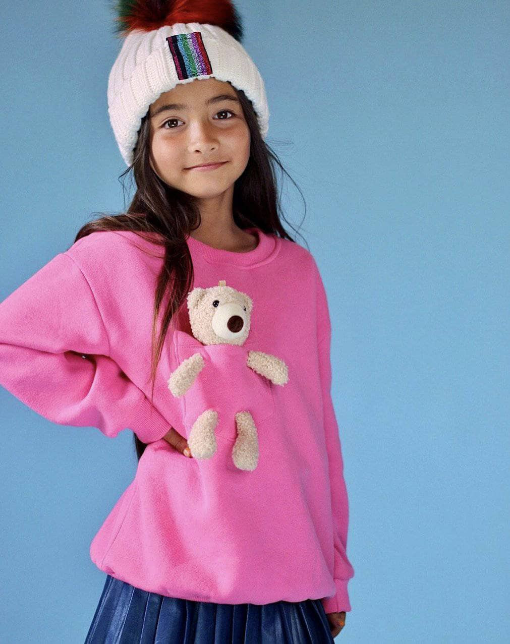 Teddy Buddy Bear Crewneck | Lola + The Boys