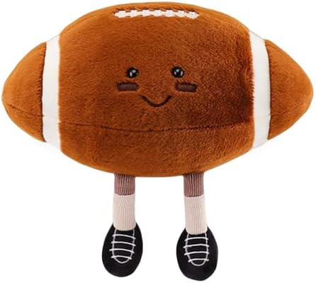 13inch Rugby Plush Toys Soft Stuffed Sports Plush Balls Cute Fun American Soccer Doll Toys with f... | Amazon (US)