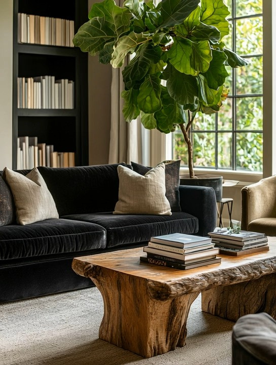 Living room refresh doesn’t always require more furniture or bold colors. Sometimes, drama comes from restraint. This black velvet sofa proves that elegance can be powerful without being loud. Rich, timeless, and grounding, black velvet instantly anchors the space and adds depth to your living room.

Paired with an oversized fiddle-leaf fig, the look feels intentional, balanced, and elevated. The greenery softens the darkness of the sofa, adds height and life, and creates that designer contrast that feels effortless yet curated. This combination works beautifully in modern, classic, or transitional homes and is especially perfect if you want a sophisticated refresh without overdecorating.

If you’re planning a living room refresh for 2026, start with one strong foundation piece and one organic element. A black velvet sofa and a statement plant are truly all you need to create a calm, luxurious, and timeless living space.

#LivingRoomRefresh
#BlackVelvetSofa
#TimelessInteriors
#ModernLuxuryHome
#StatementPlants
#ElegantLiving
#DesignerLivingRoom 

 #LTKHome