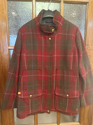 JOULES LADIES FIELDCOAT TWEED JACKET IN RED SiZE UK 18 BNWT  | eBay | eBay UK