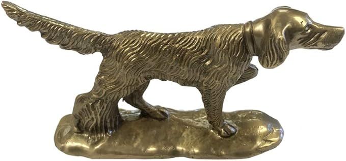 6" Solid Brass Pointer Hunting Dog Paper-Weight Desk Ornament | Amazon (US)