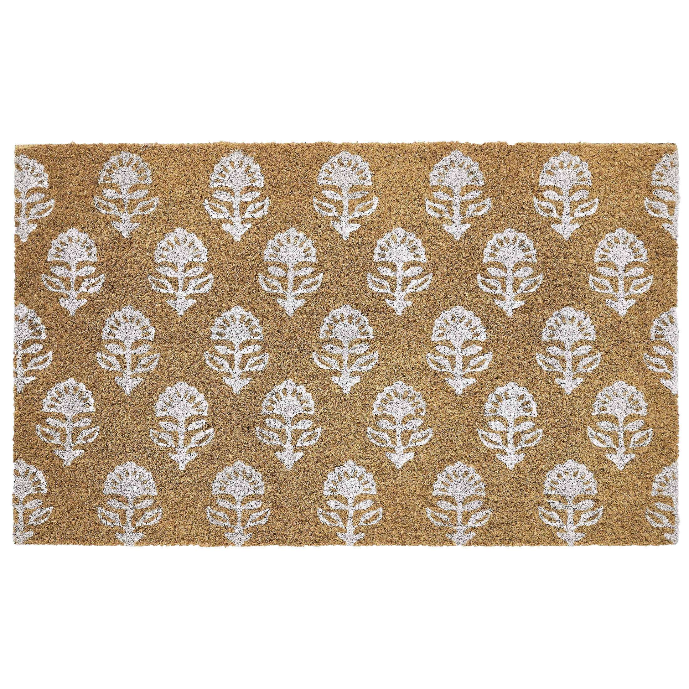 My Texas House Multi Block Floral Outdoor Coir Mat, 30" x 48" | Walmart (US)