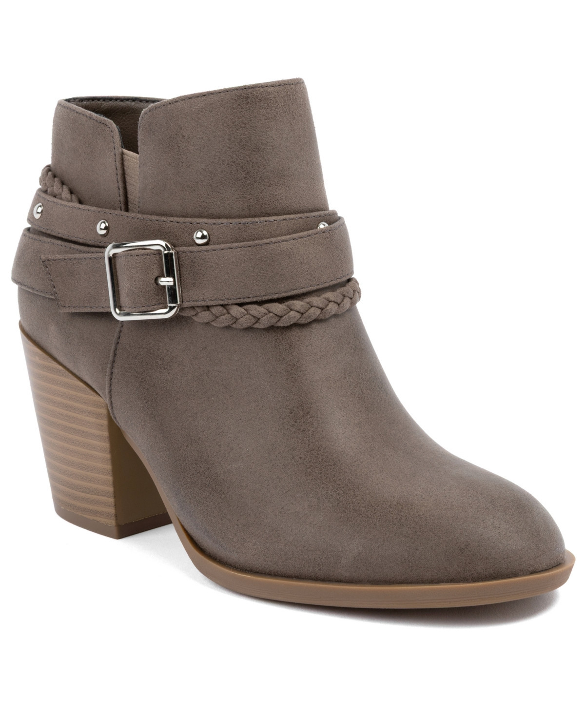Sugar Women's Sansa Closed Toe Ankle Booties - Taupe | Macy's