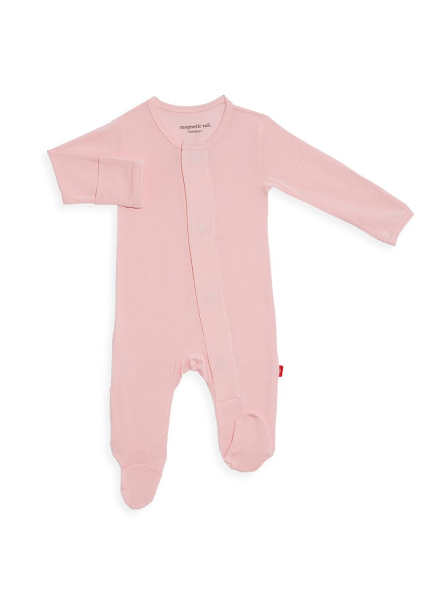 Baby Girl's Dogwood Modal Magnetic Footie | Saks Fifth Avenue