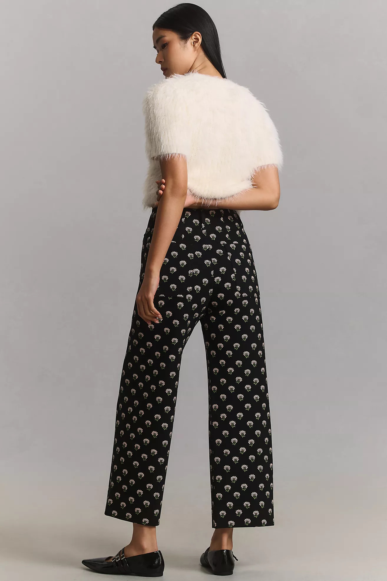 The Colette Cropped Wide-Leg Ponte Pants by Maeve | Anthropologie (US)
