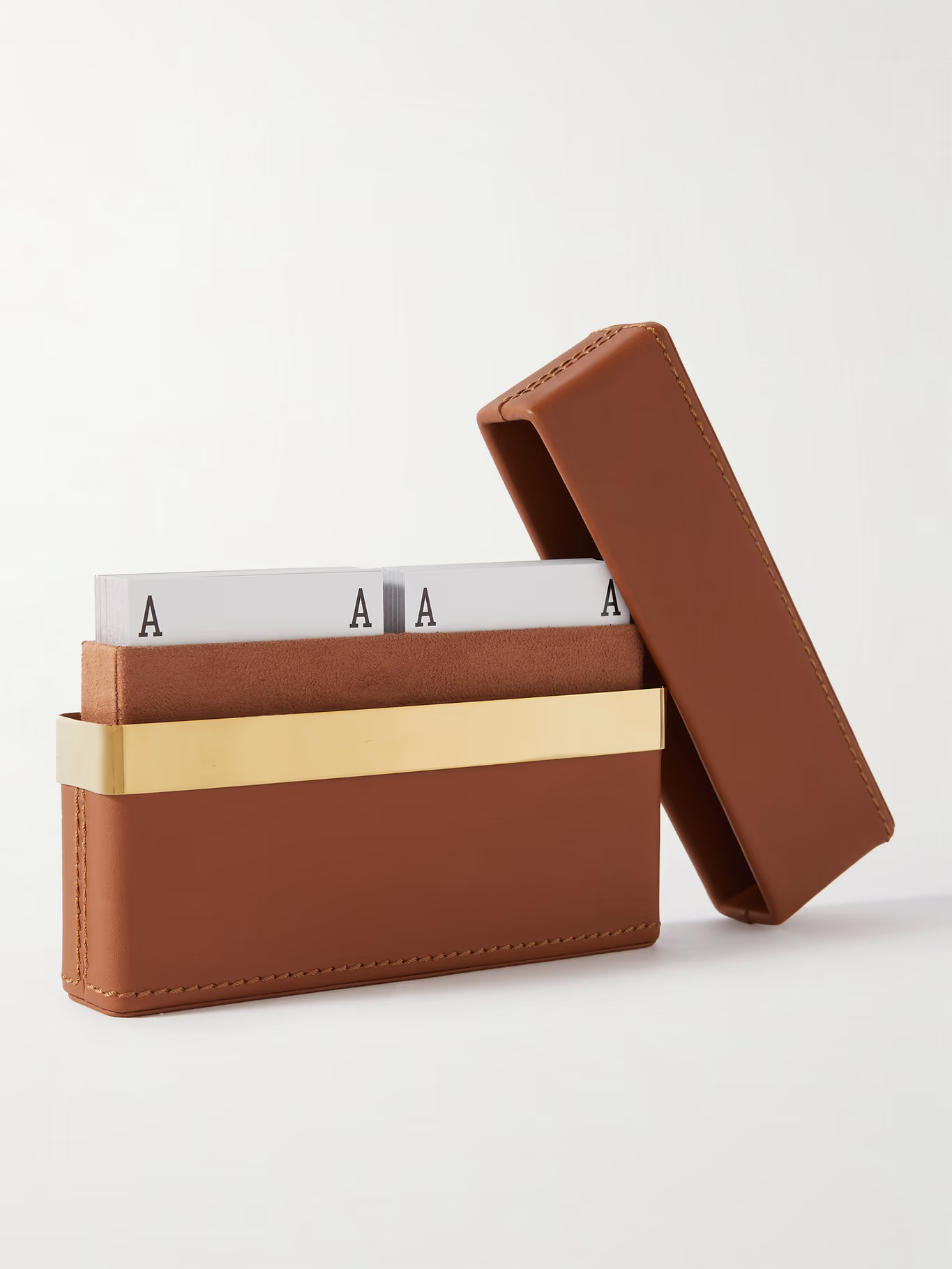 Westover Leather and Gold-Tone Playing Cards Set | Mr Porter (US & CA)