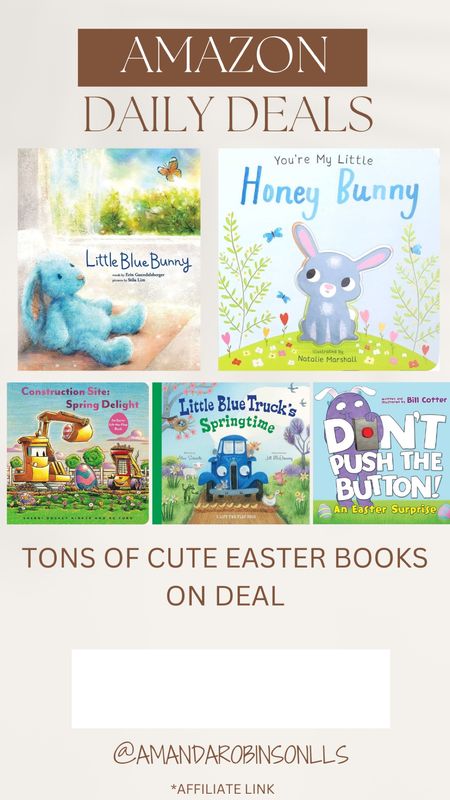 Amazon Daily Deals
Easter books

#LTKsalealert #LTKkids #LTKSeasonal