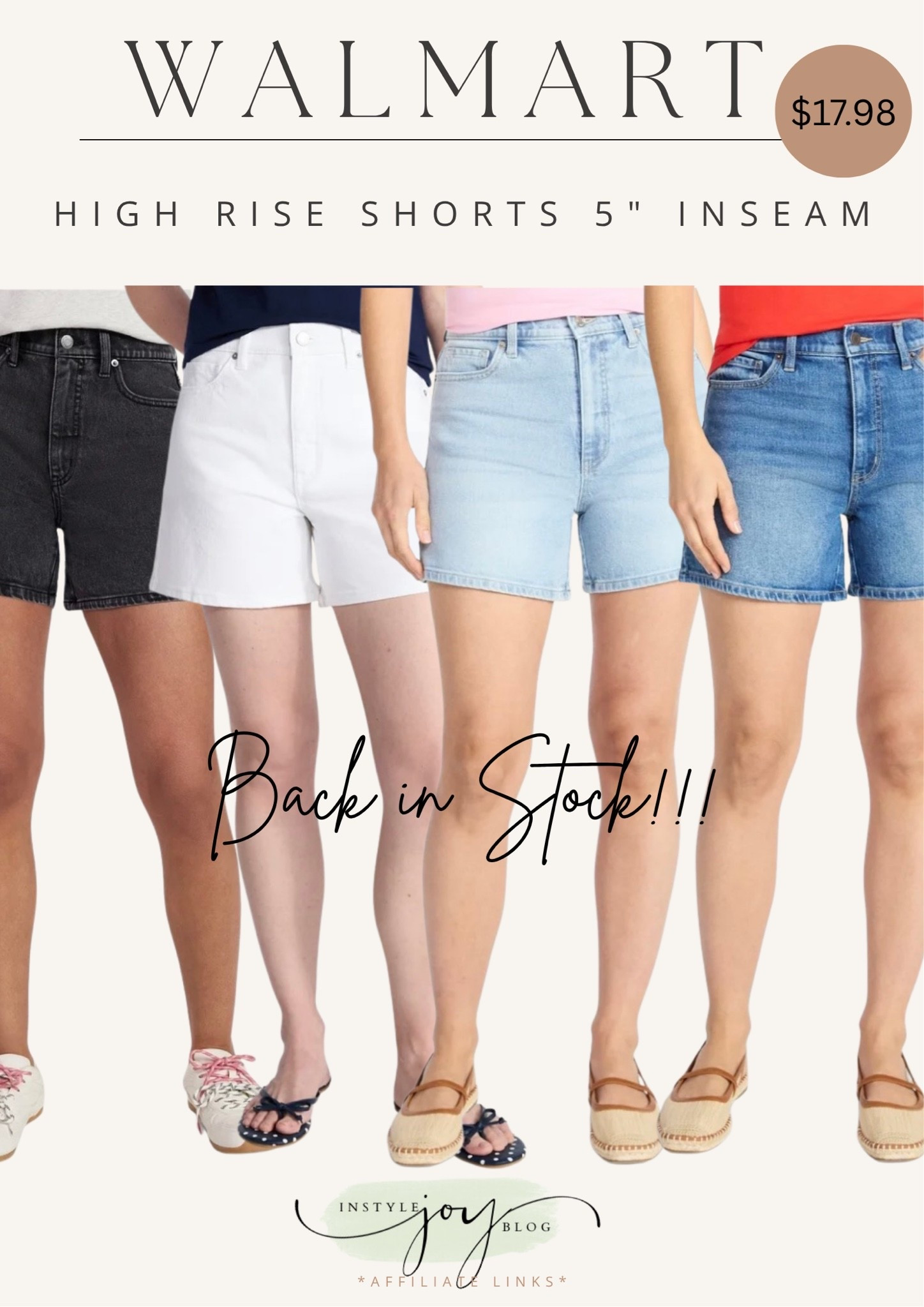 Walmart Time and Tru Women's High Rise Denim Shorts, 5" Inseam, Sizes 0-20

Summer denim shorts, summer outfit, beach vacation outfit / 5 inch denim shorts / white denim shorts ￼

#LTKootd #LTKSeasonal #LTKTravel