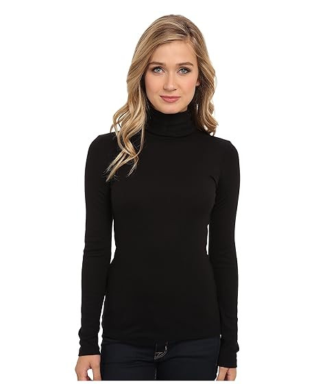 Splendid 1x1 Long Sleeve Turtleneck | Zappos