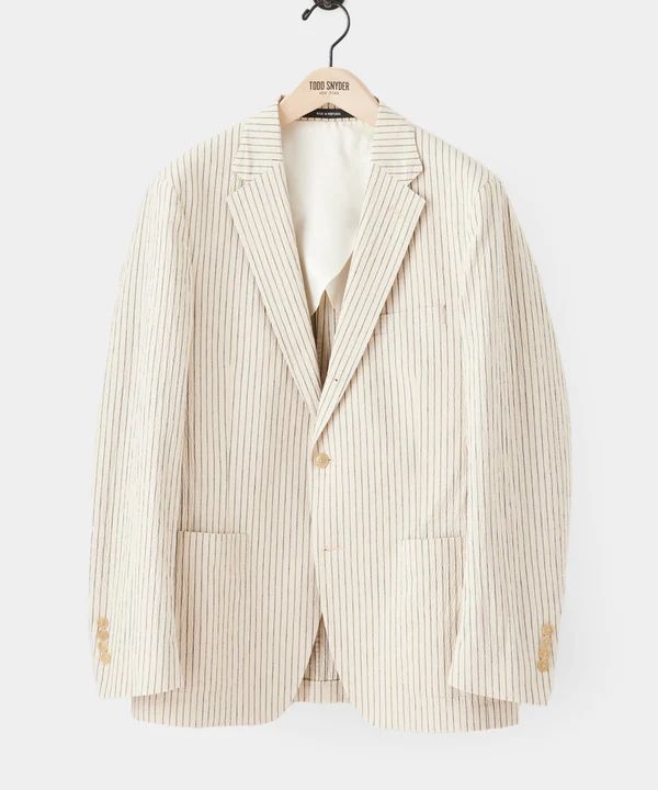 Striped Seersucker Madison Suit Jacket | Todd Snyder