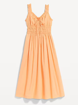 Waist-Defined Ruffled Midi Dress | Old Navy (US)