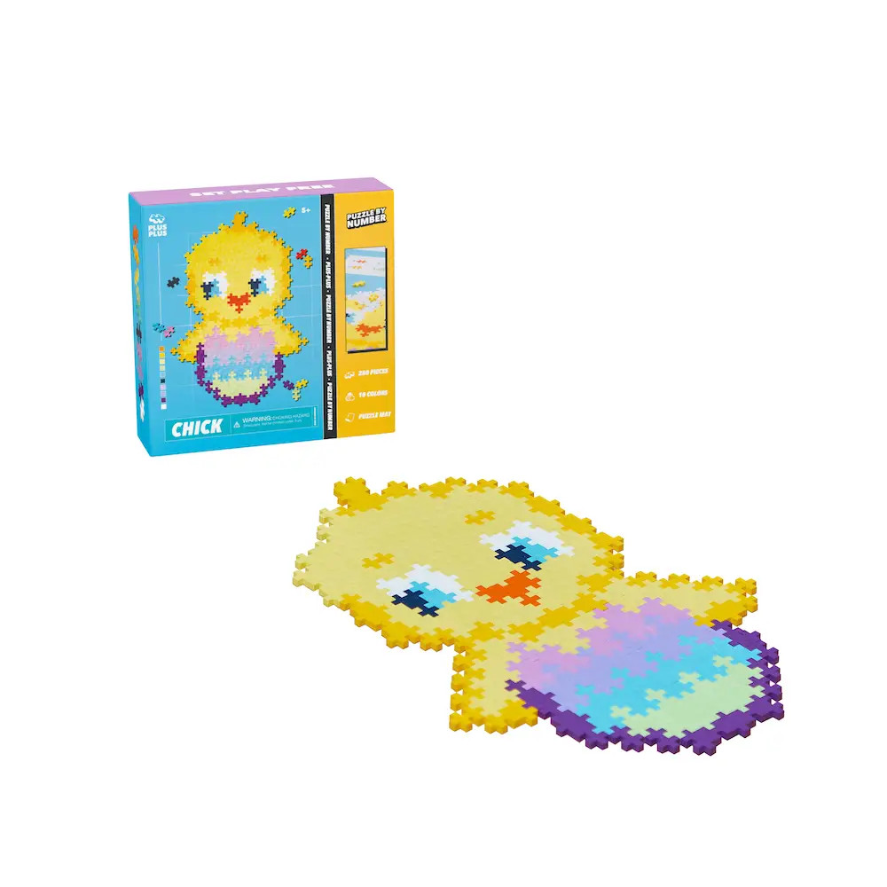 Plus Plus Puzzle By Number- 250 Pc Chick | JoJo Mommy