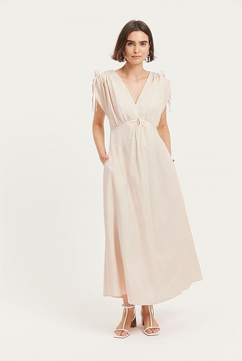 Gathered Sleeve Maxi Dress | Country Road (AU)