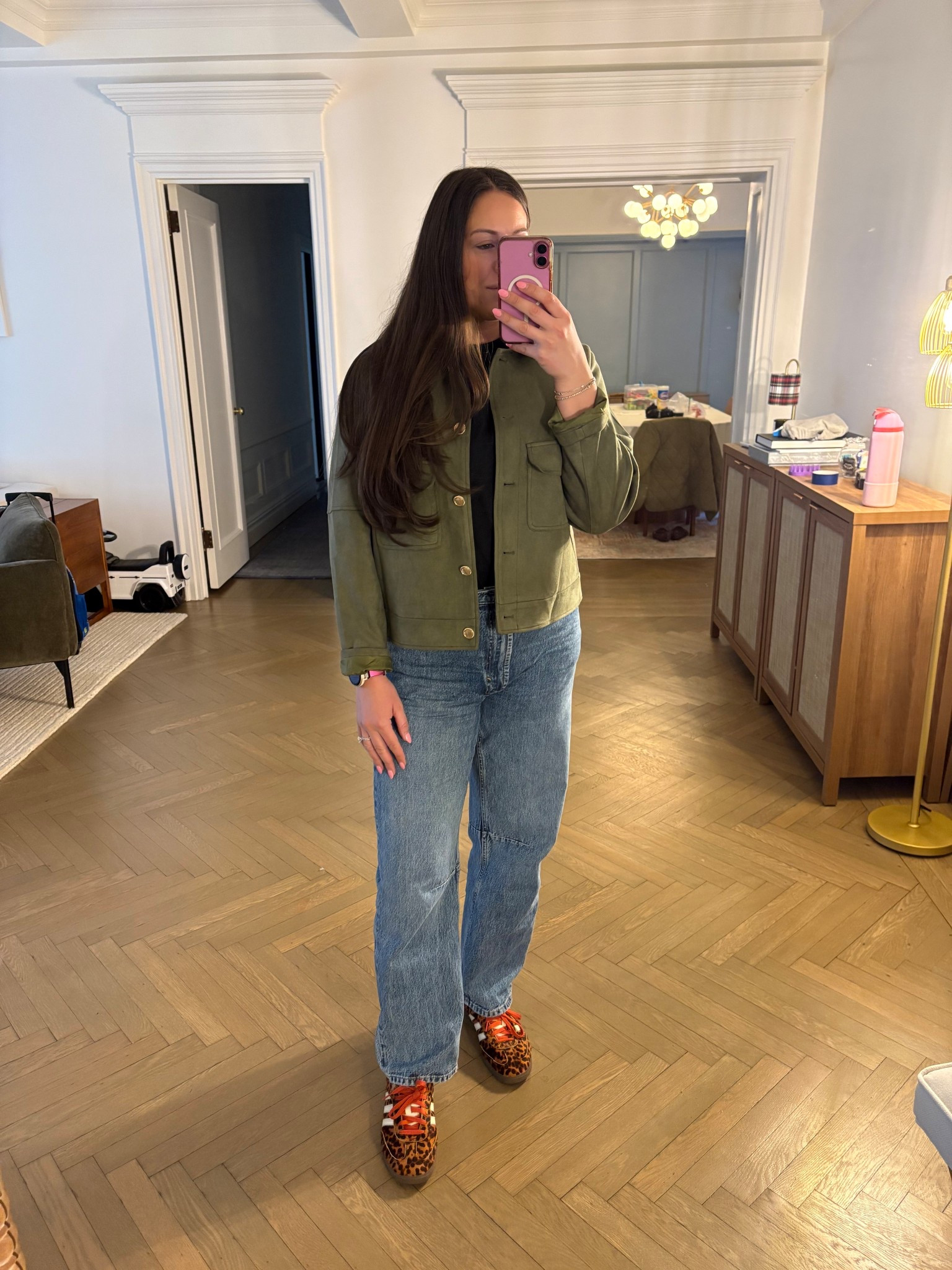Love this faux suede jacket - can be dressed up or down and is perfect for spring. These pants are my new go to denim - love the sizing and how they fit  

Amazon find / Amazon fashion / jacket / blazer / suede / nyc / New York City / denim / bodysuit / nuuds