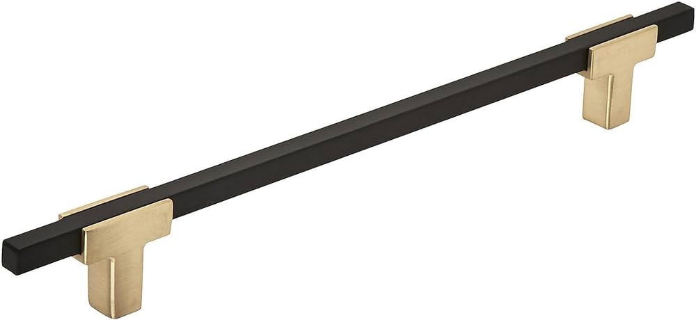 Amerock | Cabinet Pull | Brushed Gold/Matte Black | 7-9/16 inch (192 mm) Center to Center | Urban... | Amazon (US)