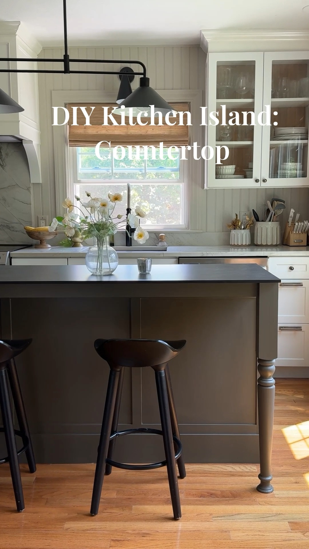 The countertop is on! 🙌🏾

We used @wilsonart’s Thinscape in Black Amani because it has the look of soapstone and ties everything together so well. #gifted

Next up: knobs and new stools!

#diykitchenisland #kitchenprogress #thinscape #smallkitchendiy

#LTKHome