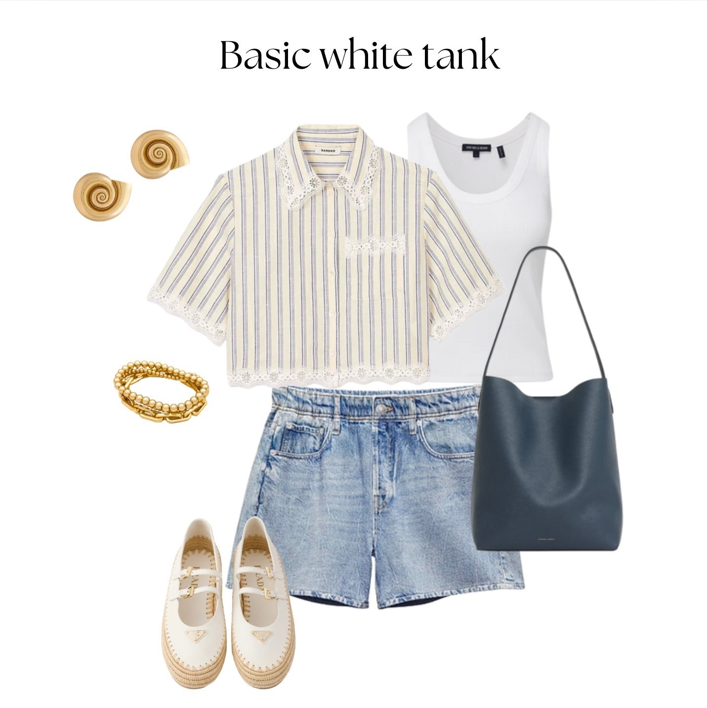 An elevated basics outfit 

#LTKStyleTip #LTKShoeCrush #LTKItBag