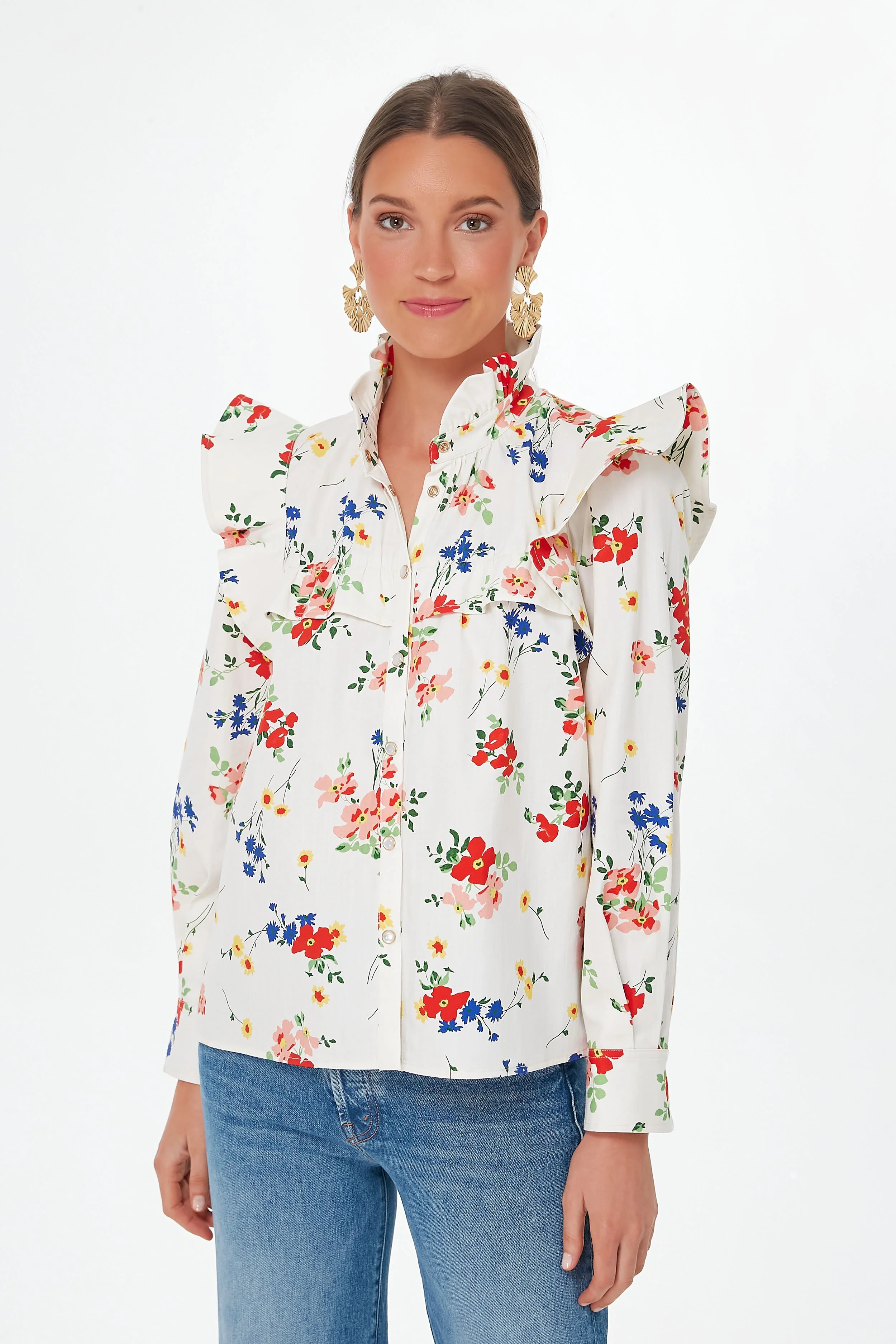 Morning Light Amaryllis Winnie Blouse | Tuckernuck (US)