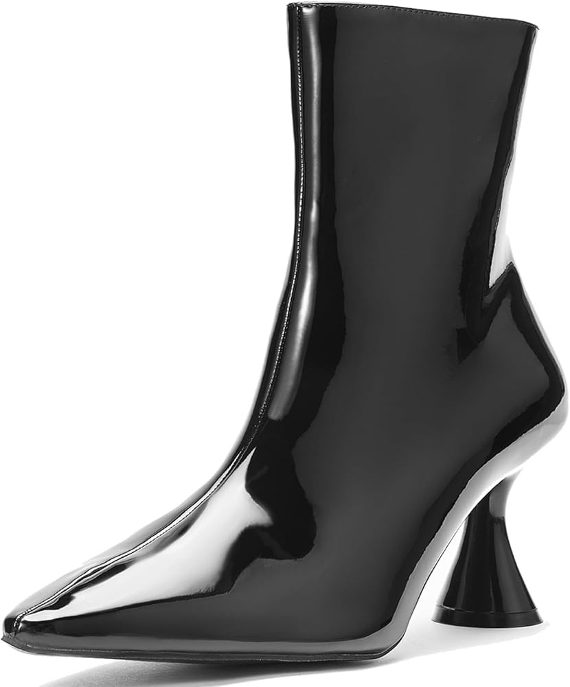 stylewe Womens Gogo Boots for Women, White Boots for Women, Pointed Toe Booties for Women, with S... | Amazon (US)