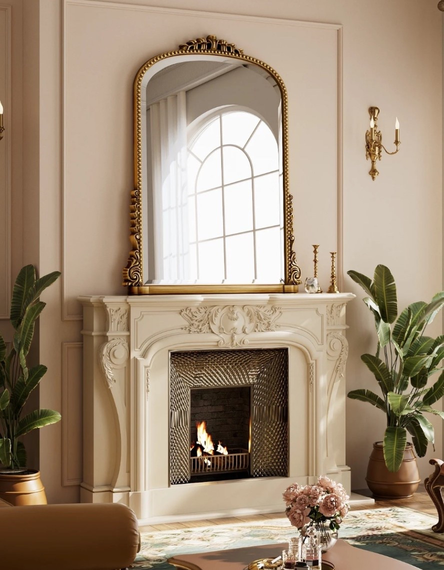 LOOKS LIKE ANTHRO / UNDER $70

Anthro-inspired arched mirror… but under $70. 🤯
The ornate detailing + vintage gold finish make it look SO high-end on a mantel or entry wall.
Designer look without the designer price.

#LTKHome #LTKSaleAlert