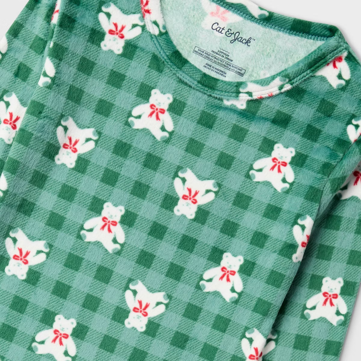 Kids' 2pc Snowflakes Long Sleeve Holiday Snuggly Soft Pajama Set - Cat & Jack™ | Target