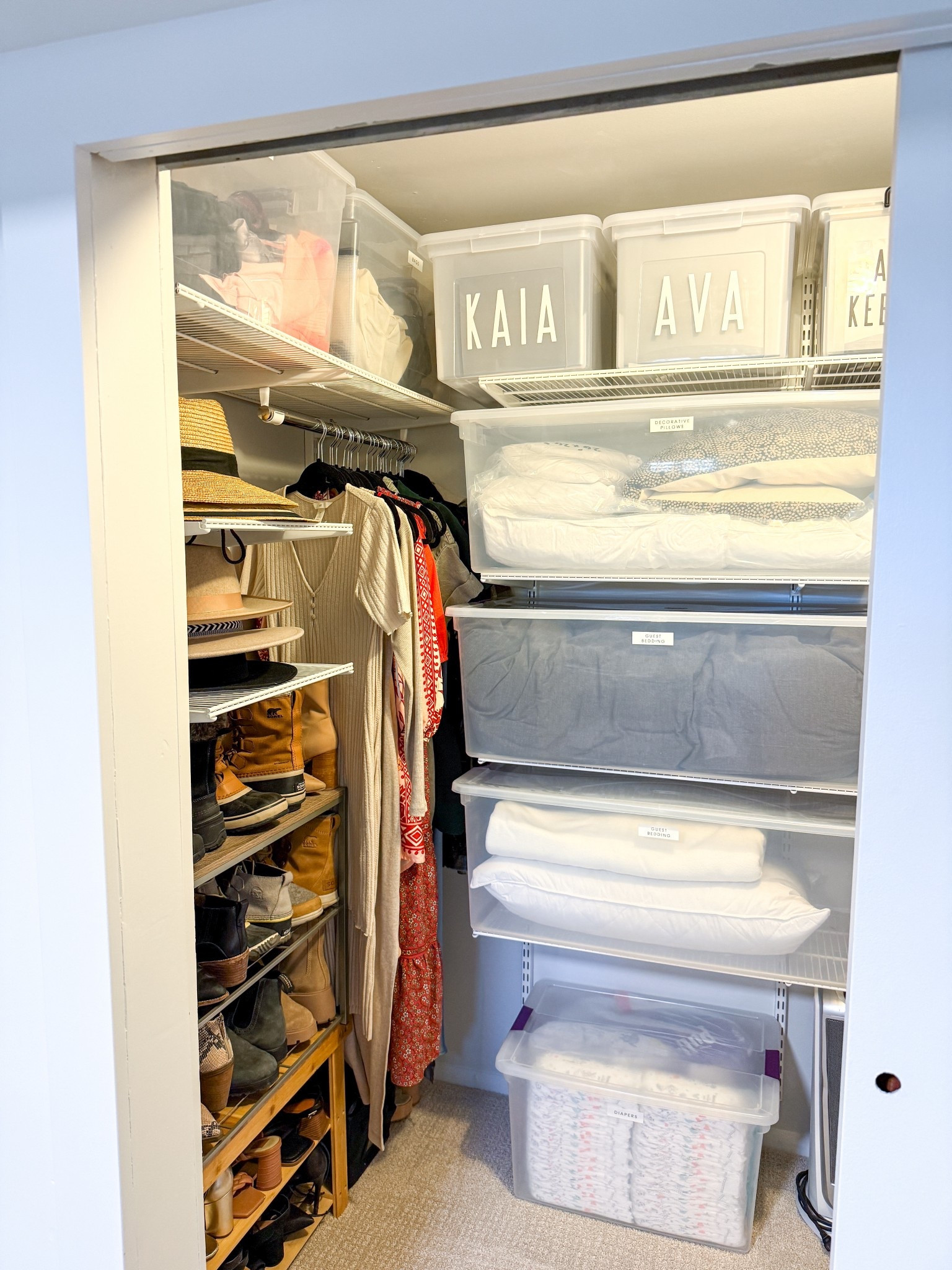 Here all the products I used to organize my multi-purpose closet! 

#LTKHome #LTKFamily