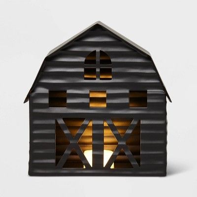 Metal Barn Decorative Figurine Black - Wondershop™ | Target