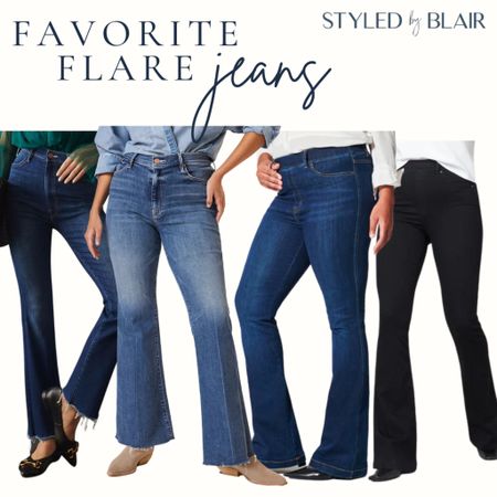 Fabric flare jeans / denim guide / flare jean style 

#LTKunder100 #LTKstyletip #LTKFind