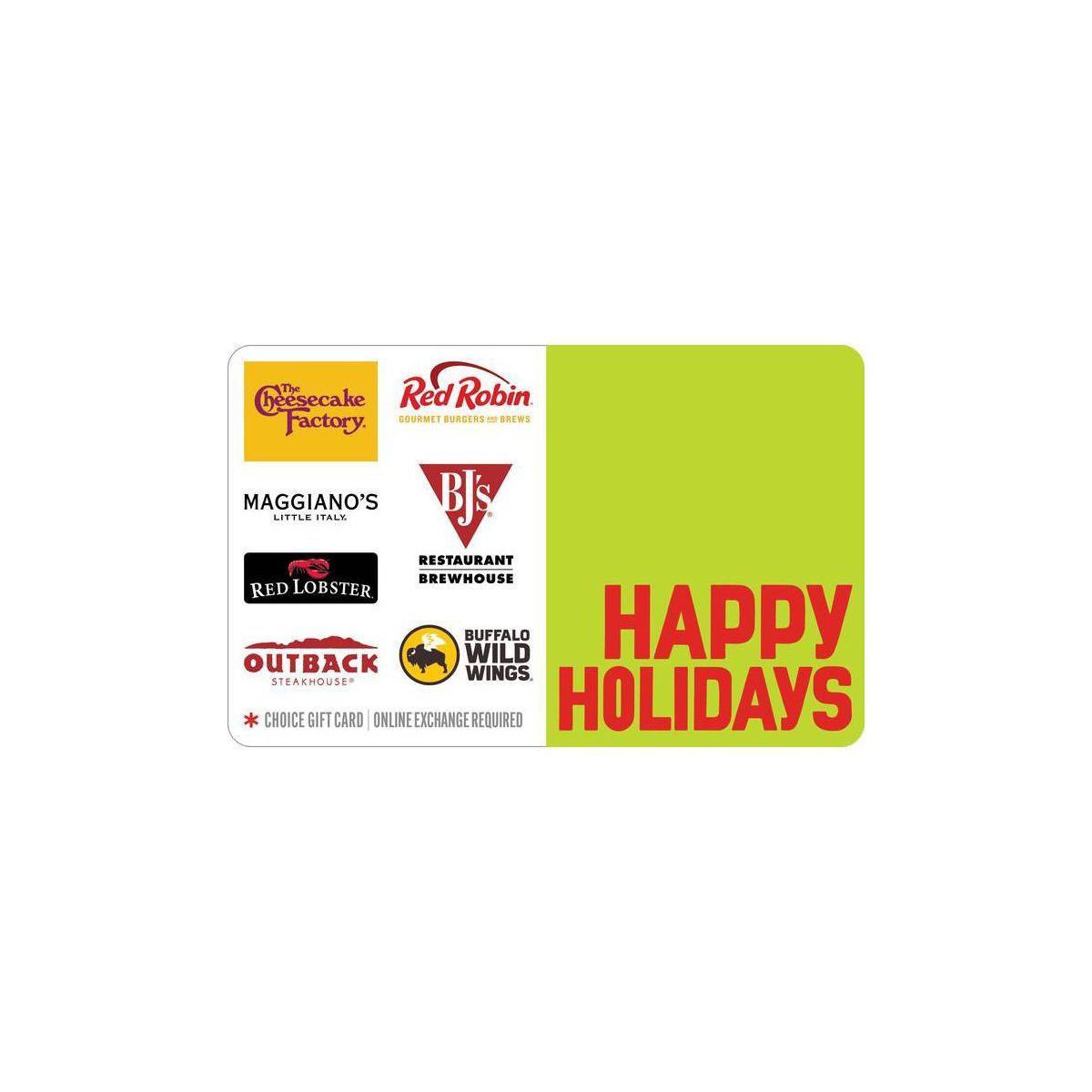 Happy Holidays Dining Gift Card (Email Delivery) | Target