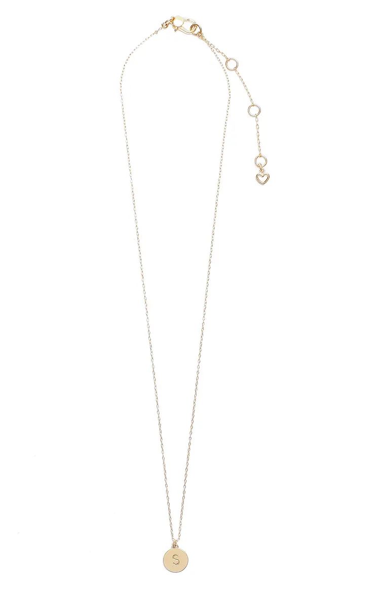 mini initial pendant necklace | Nordstrom