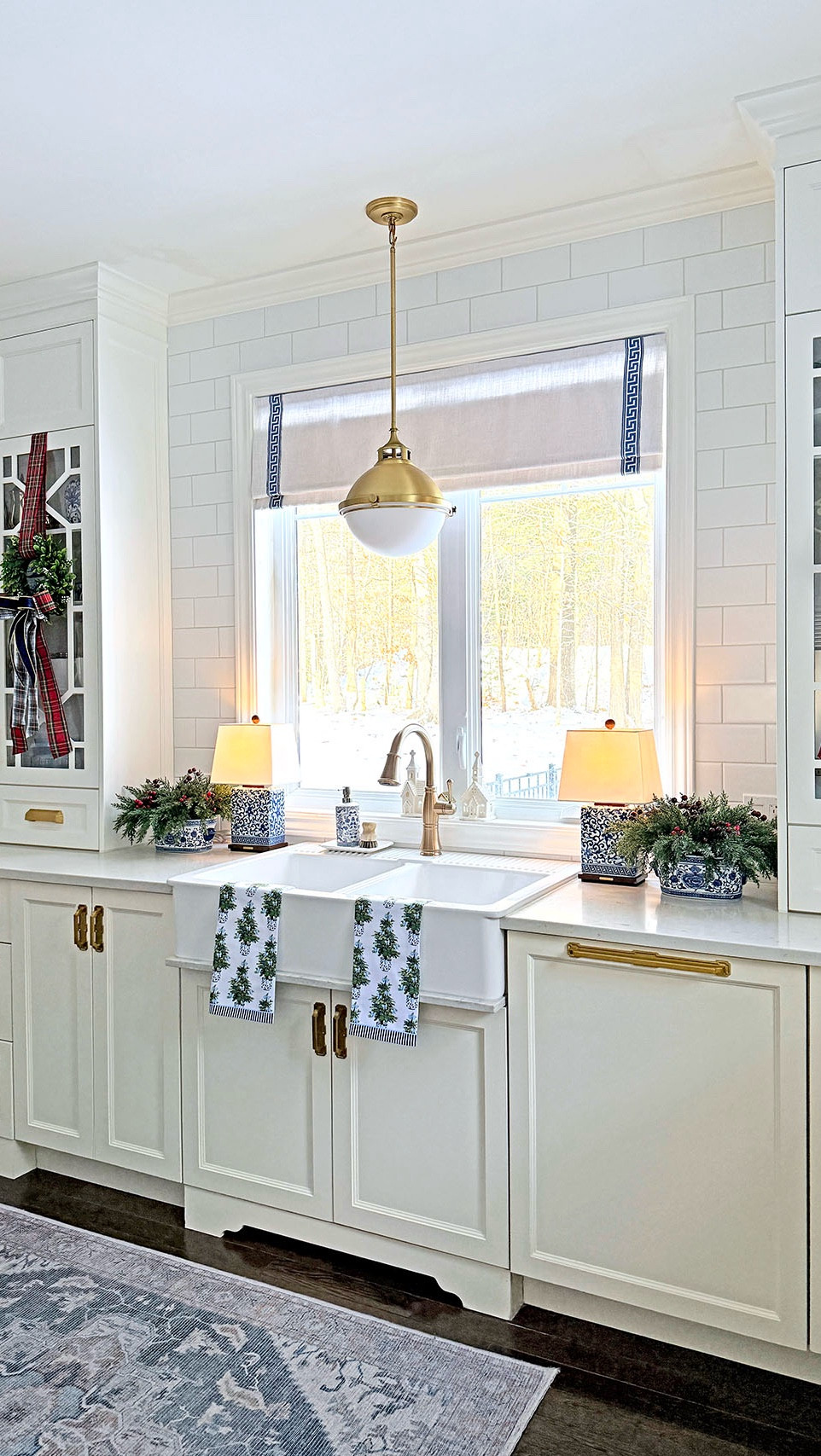 Our Christmas kitchen is complete with our gorgeous motorized shades from @twopagescurtains! We chose a stunning Greek key trim detail to coordinate with our Christmas theme and they are the perfect finishing touch! They match our living room drapes as well for a cohesive visual look in our home - we LOVE them! 



You can get 26% off anything from @twopagescurtains website - use my code CITRINELIVING!

Here are our details:
Name: Liz Linen
Color: Beige White 1908-1
Inside mount
Motorized
Liner: Privacy
Large window: 52x53.125” X 1
Small windows: 22x53.125” X 2
Trim: F42

#LTKHome #LTKSeasonal #LTKHoliday