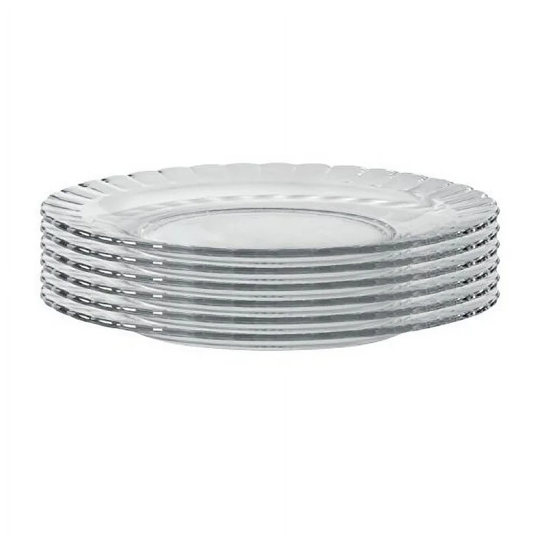 Duralex tempered Glass Paris Dinner Plate 9 Inch, 23 Cm-Set of Six, Clear | Walmart (US)