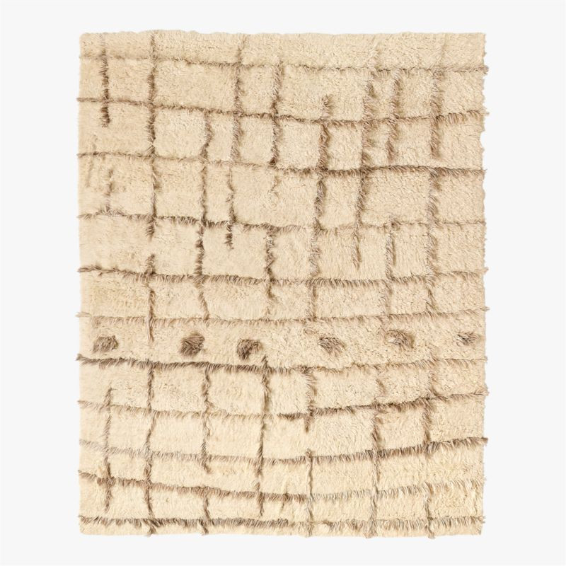 Madeo Handwoven Warm White New Zealand Wool Area Rug 8'X10' | CB2 | CB2