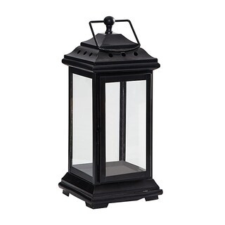 BW Outdoor Lantern with Glass & Steel Large, Small | Ballard Designs, Inc.