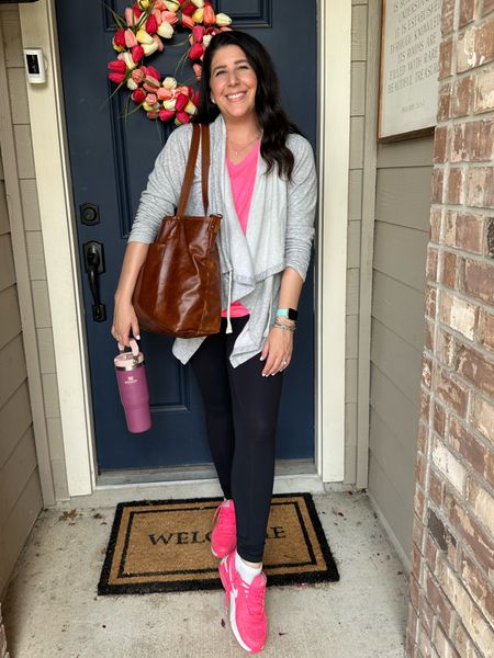 Happy Wednesday! It’s what’s in her bag Wednesday over on Instagram but I want to hop over and show my outfit! Will call it casual athlesiure  on the go! 

#LTKunder50 #LTKstyletip #LTKitbag