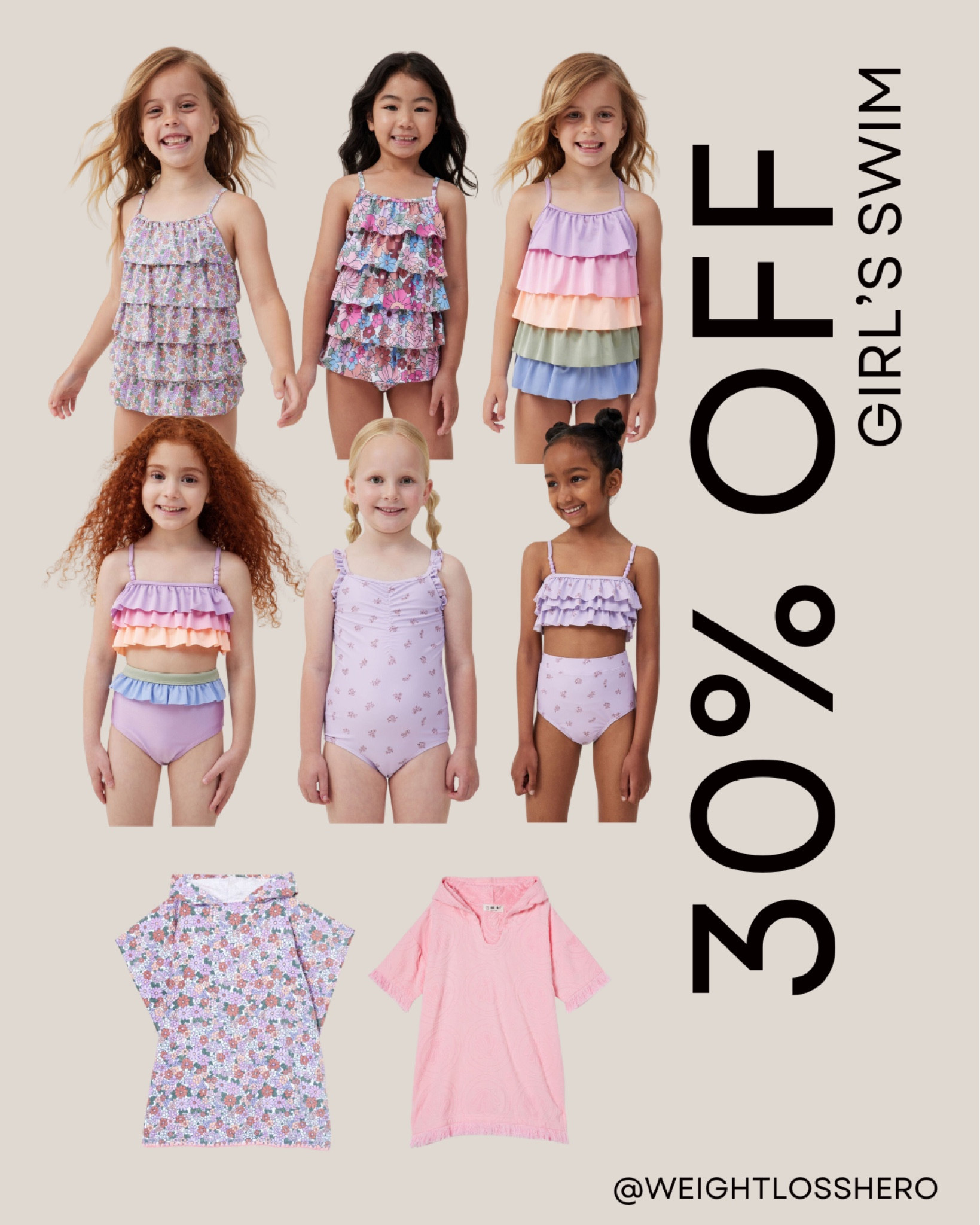Summer is just around the corner, and all COTTON:ON girl’s swimwear is 30% off ☀️

#LTKkids #LTKswim #LTKfindsunder50