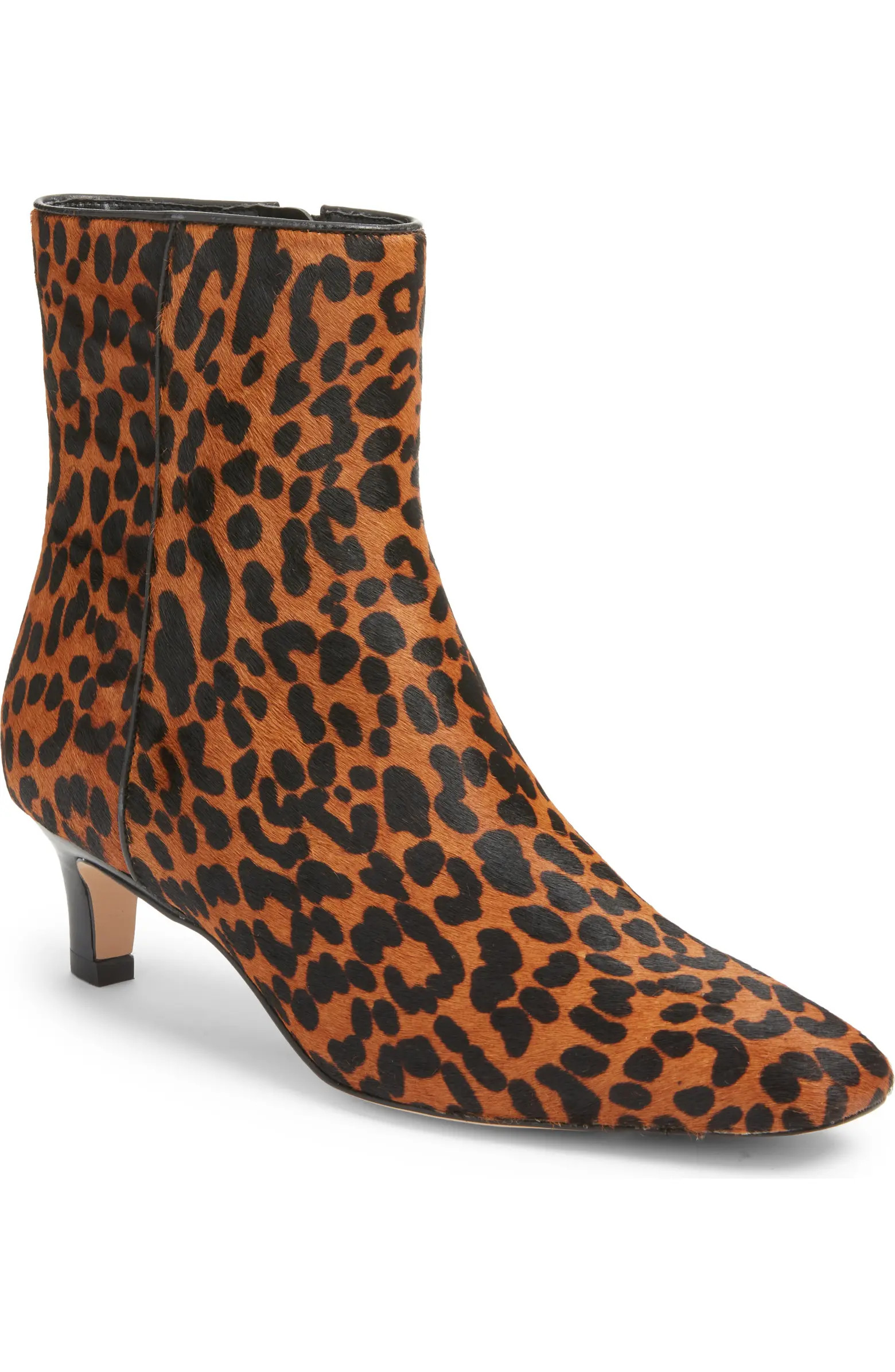 Arazio Genuine Calf Hair Kitten Heel Bootie (Women) | Nordstrom