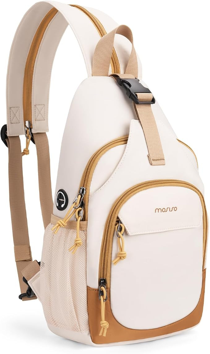 MOSISO Crossbody Sling Bag Sling Backpack Hiking Daypack for Women Men | Amazon (US)