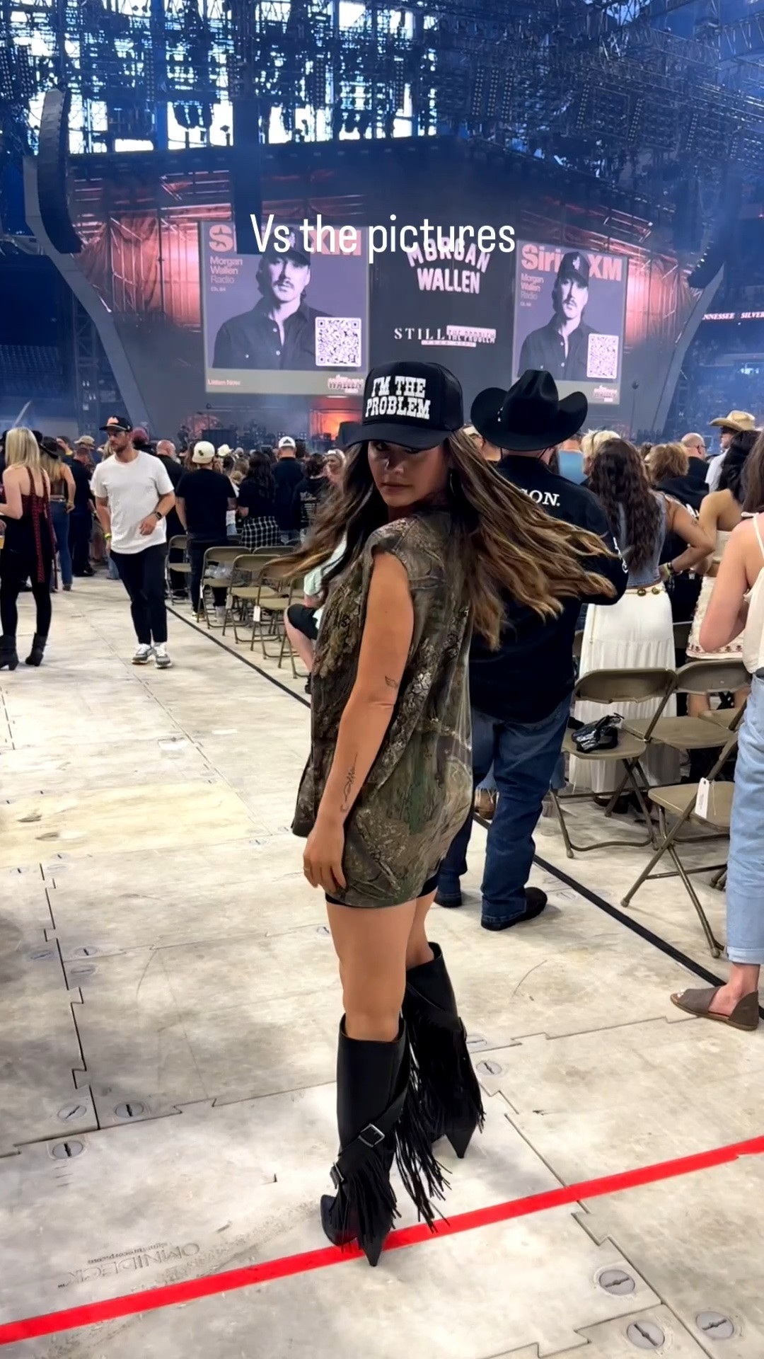 I’m still the problem 🤘🎶🎫🖤

Repurposed camo is baggy tee from Trendy and Tipsy was a great choice for the Morgan Wallen concert in Indy last weekend 🫶

The black boots are Azalea Wang and the trucker hat was found on TT shop 🤗

Tagging some other cute concert oufit favorites that I would also wear! Obvi camo is the theme bc it’s like one of my favorite colors 😉

#LTKootd #LTKvlog #LTKSeasonal