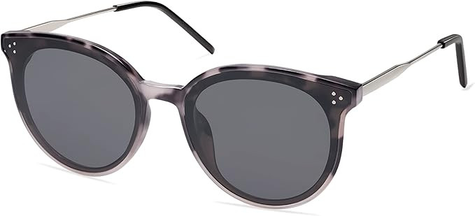 SOJOS Classic Retro Round Sunglasses for Women Men Vintage Trendy Large Frame Shades SJ2068 | Amazon (US)