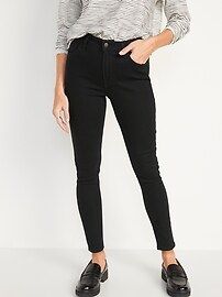 High-Waisted Wow Black-Wash Super-Skinny Ankle Jeans for Women | Old Navy (US)