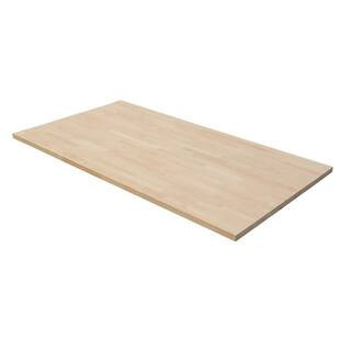 6 ft. L x 39 in. D Unfinished Birch Solid Wood Butcher Block Countertop Island with Square Edge | The Home Depot