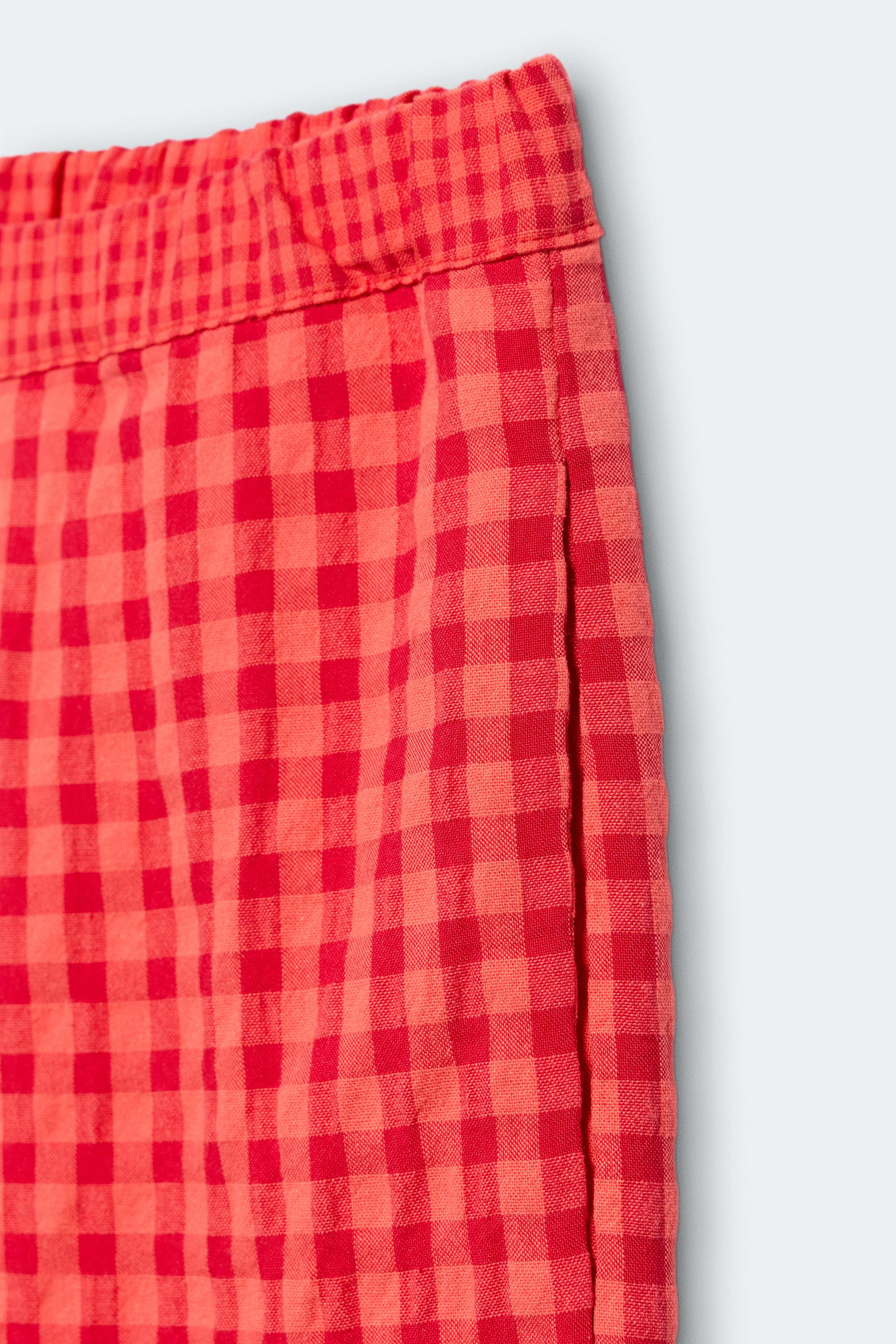2-14 YEARS/ LIMITED EDITION GINGHAM CHECK PANTS | Zara US