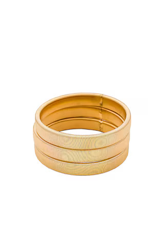 Ettika Gold Bangle Set in Gold from Revolve.com | Revolve Clothing (Global)