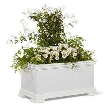 Laguna Footed Deck Planter | Hooks and Lattice