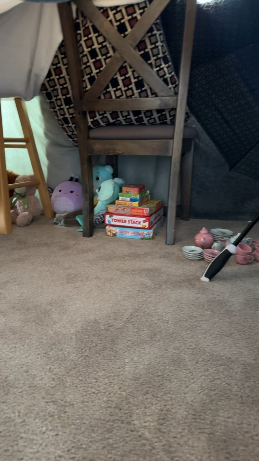 My kids build a fort at least once a week lol! This is pretty normal using allllll the pillows, blankets, stools and chairs! 🤣
But this time they made sure to have plenty of games and are ready for a tea party! 😆♥️🥰
#homeschool #homeschoollife #joysofhomeschool #livinthathomeschoollife #wouldnthaveitanyotherway 

#LTKFamily #LTKKids #LTKHome