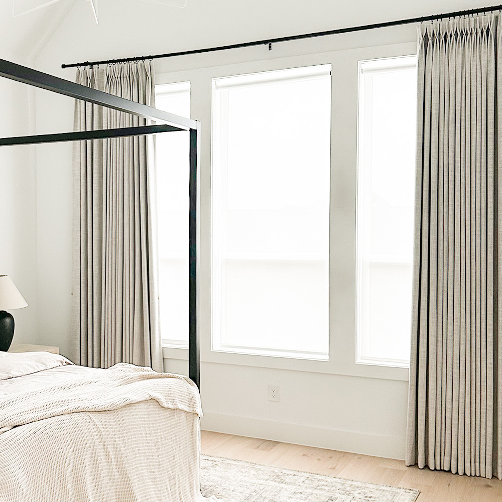 Cotton Blend Linen Look Curtains | Curtarra