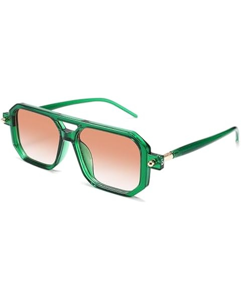 FEISEDY Vintage Square 70s Flat Aviator Sunglasses Women Men Classic Retro Stylish Frame UV400 Su... | Amazon (US)