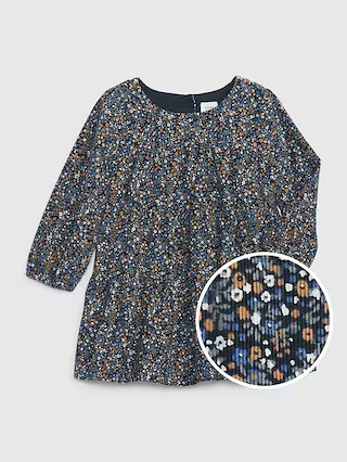 Baby Floral Tiered Corduroy Dress | Gap (US)
