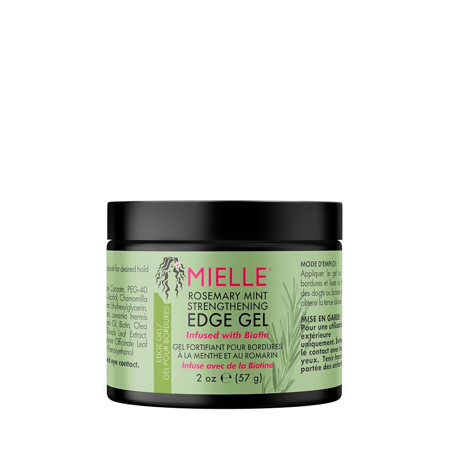 Mielle Rosemary Mint Strengthening Edge Gel, Biotin & Essential Oil Hair Styling Treatment, 57 ml... | Amazon (UK)